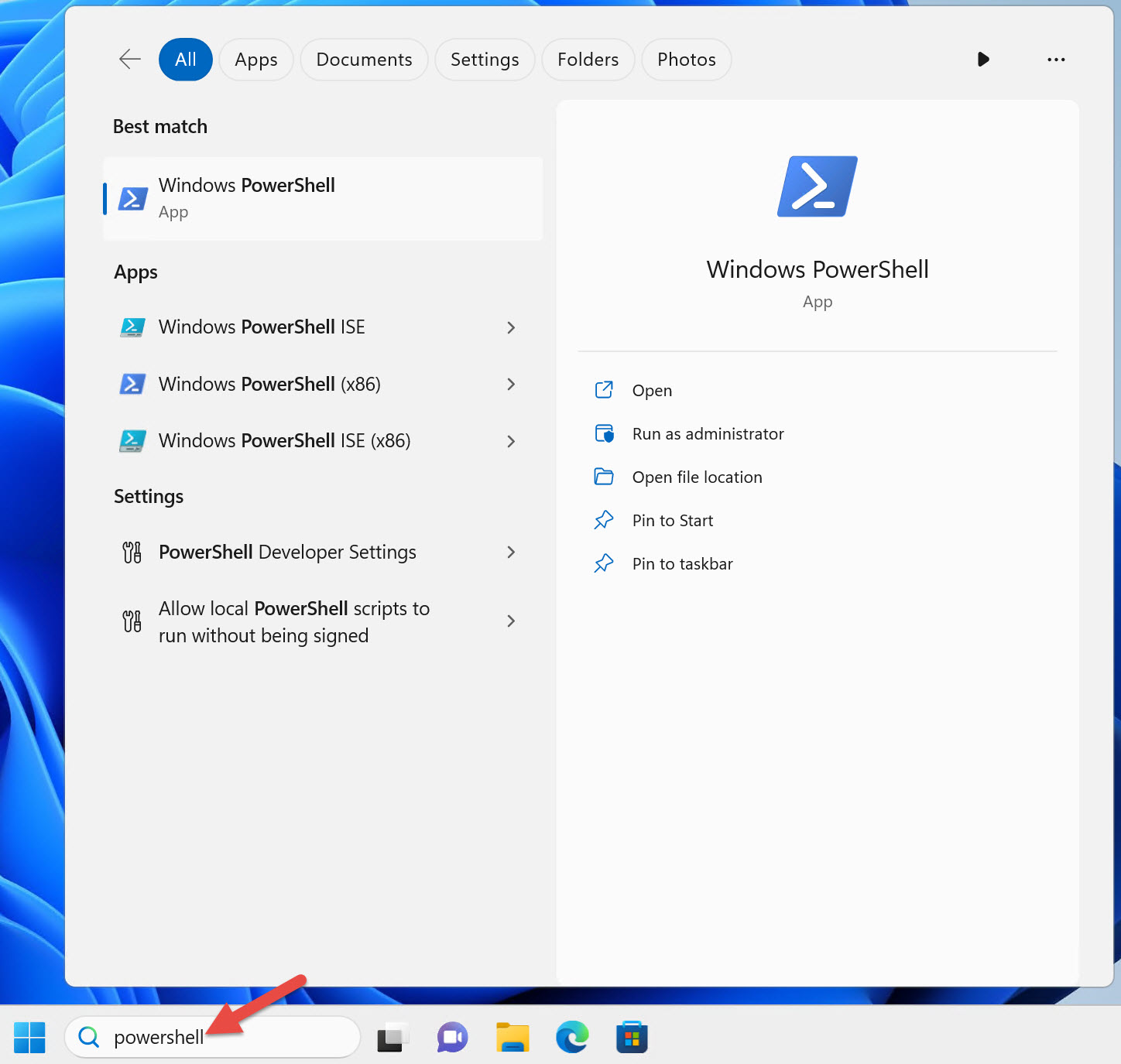 win 11 powershell